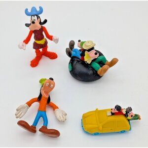 Disney Goofy & Max Figures Burger King Toys vinyl, Lot Of 4